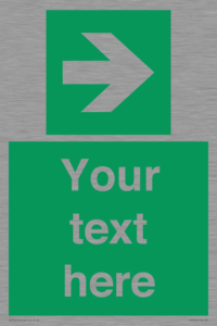 Custom Arrow Right Sign